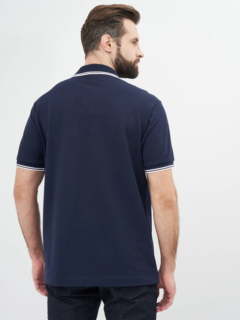 Поло Lacoste PH2384-525 M (T4) Navy blue/White (3665926015667) - изображение 2