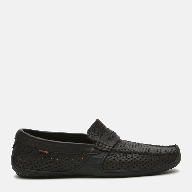 Мужские мокасины с перфорацией Prime Shoes 10-064-30100 40 26.5 см Черные (2000000161525) 