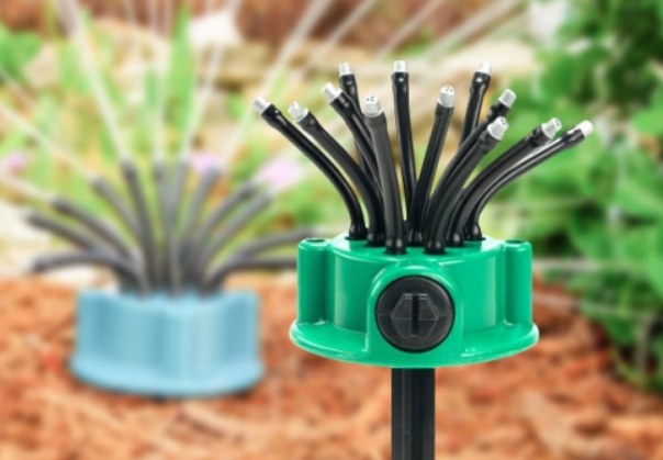 Умная система полива Multifunctional sprinkler распылитель дождеватель для полива газона на 360 градусов - изображение 3