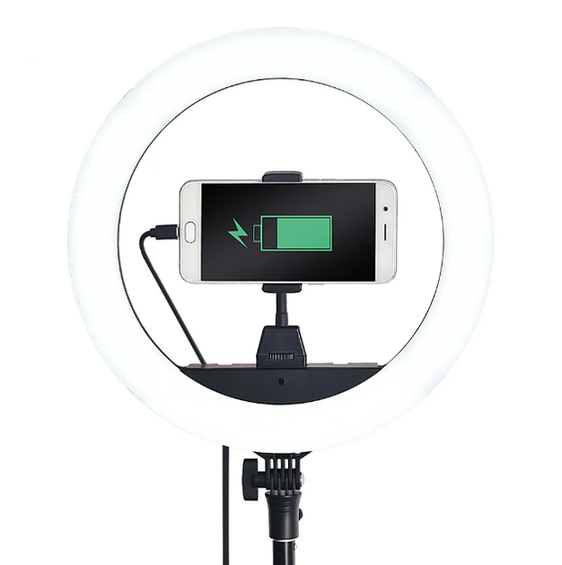 Кольцевая LED лампа Ring Light 35 см + Штатив 2м. (ZB-R14) набор блогера - изображение 7