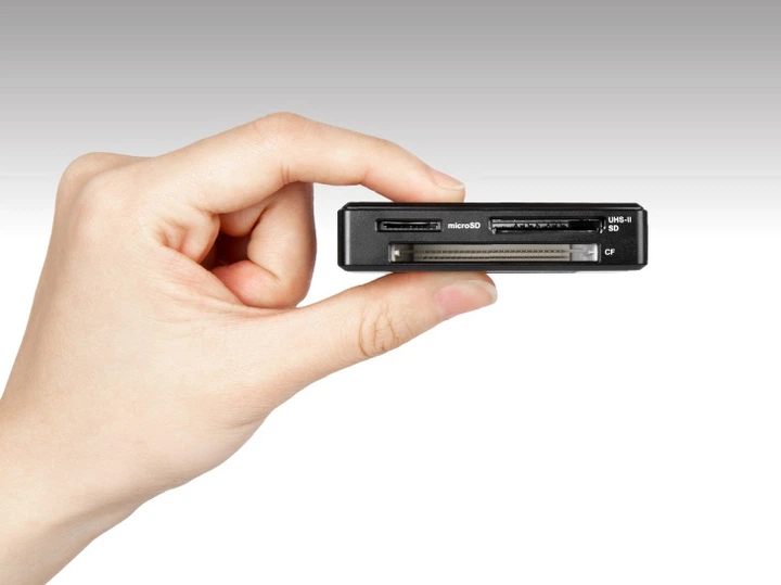 Кардрідер Transcend TS-RDF9K2 USB3.1 Gen1 All-in-1 Multi Card Reader UHS-II SD/microSD/CF - зображення 4
