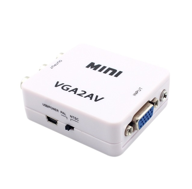 Конвертор-переходник из VGA в RCA / AV (VGA2AV) - Фото 1 Конвертор-переходник из VGA в RCA / AV (VGA2AV) - изображение 1