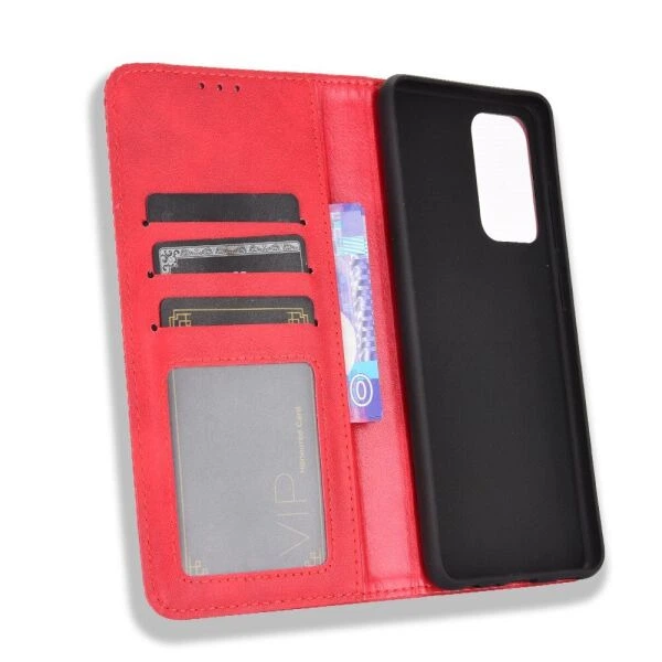 Чехол-книжка Deexe Retro Style для Samsung Galaxy A52 (A525) / A52s (A528) - Red - изображение 4