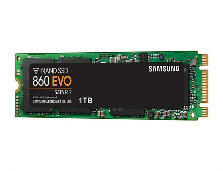 Накопитель SSD 1TB Samsung 860 EVO M.2 2280 SATAIII MLC (MZ-N6E1T0BW) - изображение 3