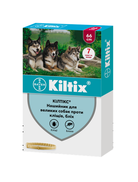 Ошейник Elanco (Bayer) Kiltix (Килтикс) от блох и клещей для больших ...