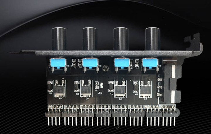 Реобас Lamptron MOLEX на 8 кулеров 4 pin / 3 pin (в PCI слот) Fan Hub - изображение 3