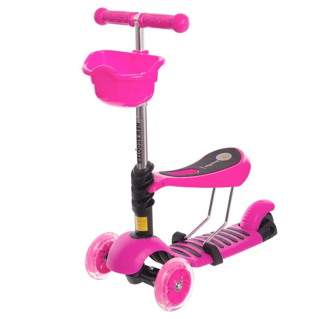 Самокат трехколесный детский 3 в 1 Scooter Micro Mini My Go 0332 розовый –  низкие цены, кредит, оплата частями в интернет-магазине ROZETKA | Купить в  Украине: Киеве, Харькове, Днепре, Одессе, Запорожье, Львове