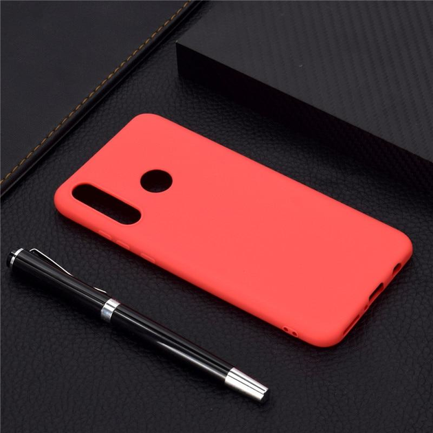 Чехол Soft Touch для Huawei P30 Lite / Nova 4e силикон бампер красный ...