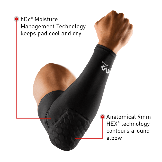 Баскетбольный Рукав с Защитой McDavid HexPad Power Shooter Arm Sleeve(6500(White)) M Білий - изображение 3
