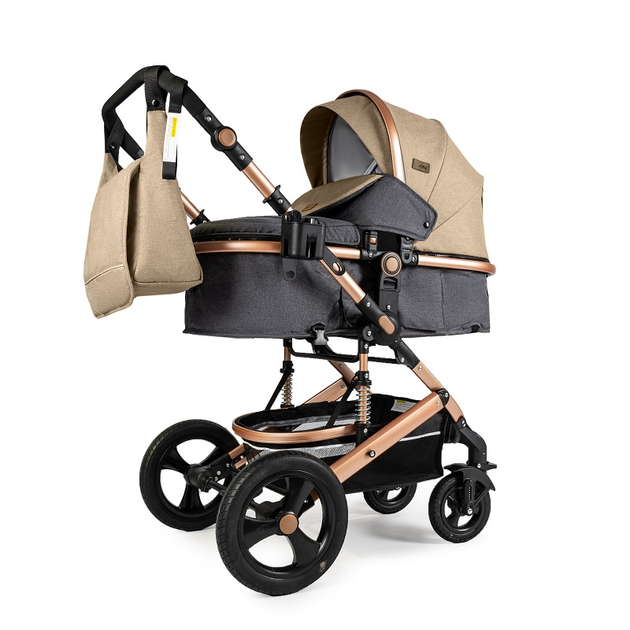 Універсальна коляска трансформер 3в1 Ninos Brava New, Beige - изображение 2