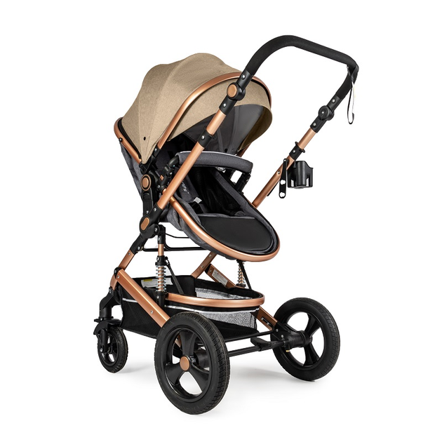 Універсальна коляска трансформер 3в1 Ninos Brava New, Beige - изображение 6
