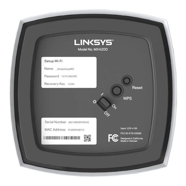 Бездротовий маршрутизатор LINKSYS VELOP MX4200 AX4200 1PK – фото