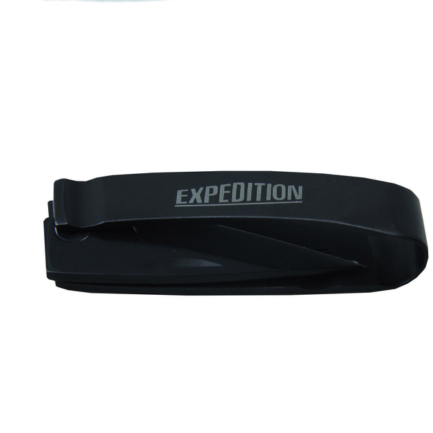 Складаний ніж зі сталі на пояс EXPEDITION 2в1 0600 чорний + затиск для грошей New model - зображення 2