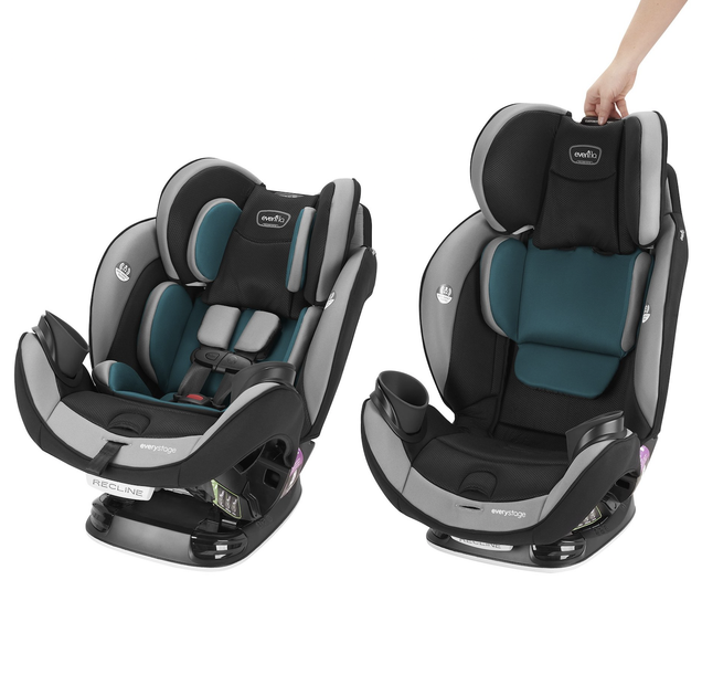 Автокресло Evenflo® EveryStage DLX (автодотяжка ремней) Reef (группа от 1,8 до 54,4 кг)(032884197590) - изображение 6