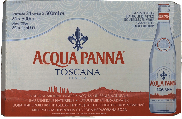 Акція на Упаковка мінеральної негазованої води Acqua Panna 0.5 л х 24 пляшки від Rozetka