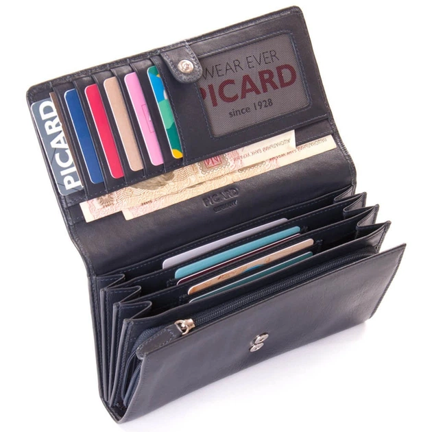 Кошелек женский кожаный синий Picard 8400 ozean - изображение 6