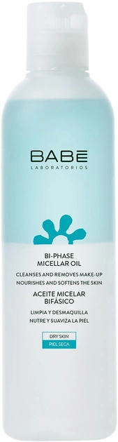 Двухфазное мицеллярное масло BABE Laboratorios для очищения кожи и демакияжа 250 мл (8437014389722) 