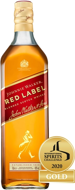 Віскі Johnnie Walker Red label витримка 4 роки 0.7 л 40% (5000267014203) - зображення 1
