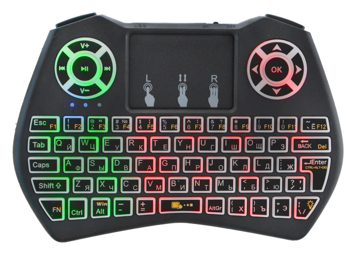 Беспроводная клавиатура UKC i9 2.4G с RGB подсветкой (91102) - изображение 5