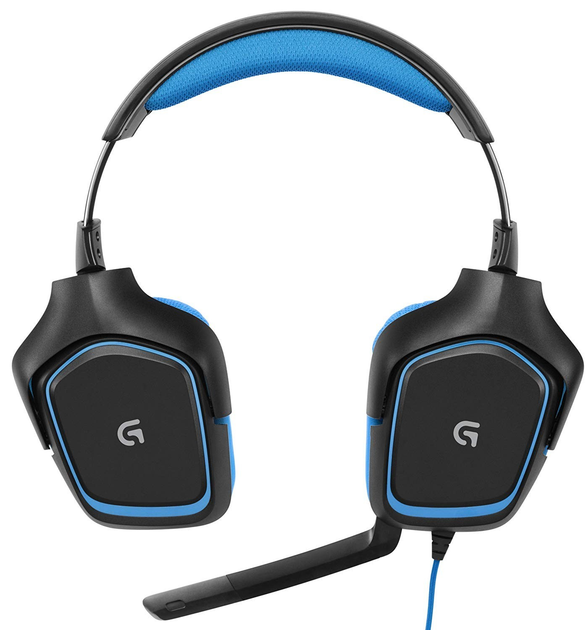 Наушники Logitech G430 Surround Sound Gaming Headset Черные с синим ...