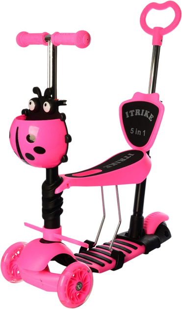 Самокат 5в1 iTrike Maxi JR 3-026-P1 pink (6903317184347) – фото, отзывы ...