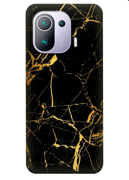 Силиконовый чехол ПринтОК для Xiaomi Mi 11 Pro - Золотой мрамор - Фото 1 Силиконовый чехол ПринтОК для Xiaomi Mi 11 Pro - Золотой мрамор - изображение 1