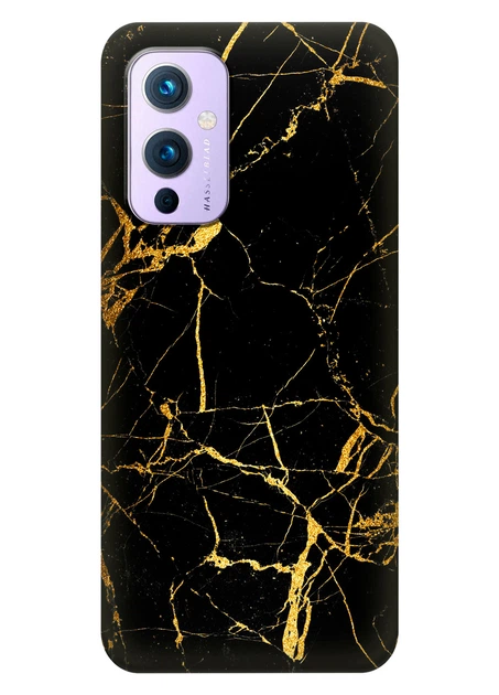 Силиконовый чехол ПринтОК для OnePlus 9 - Золотой мрамор - Фото 1 Силиконовый чехол ПринтОК для OnePlus 9 - Золотой мрамор - изображение 1