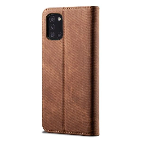 Чехол-книжка с кармашками UniCase Jeans Wallet для Samsung Galaxy A31 (A315) - Brown - изображение 4