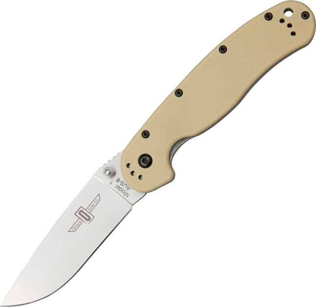 Карманный нож Ontario RAT Model 1 Satin Plain Edge (ON8848DT) Desert Tan - изображение 1