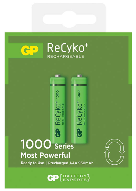 Аккумуляторы Gp Batteries Aaa R03 1000mah Lsd Nimh 2шт Recyko