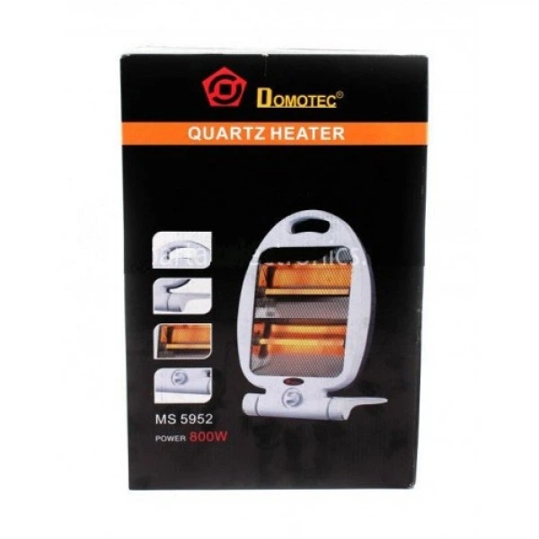 Обогреватель Галогенный Domotec Ms-5952 800 Вт Инфракрасный Белый - изображение 2