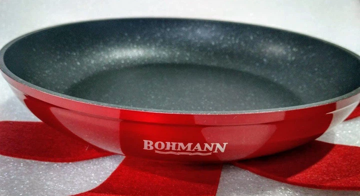 Сковорода Bohmann 22*4.7см із мармуровим покриттям (BH 1005-22 MRB) - зображення 3