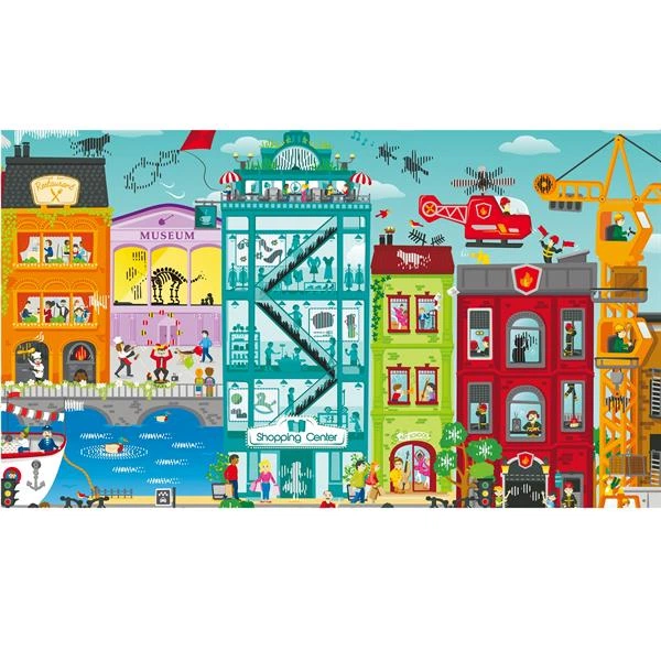 Пазл Hape Городской пейзаж с анимацией 49 эл. (E1629) - изображение 5