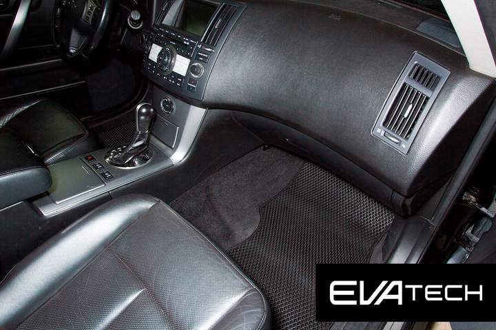 Коврики в салон EVAtech для Infiniti FX, 1 поколение (S50), (03-08) EVA полимерные черные - изображение 3