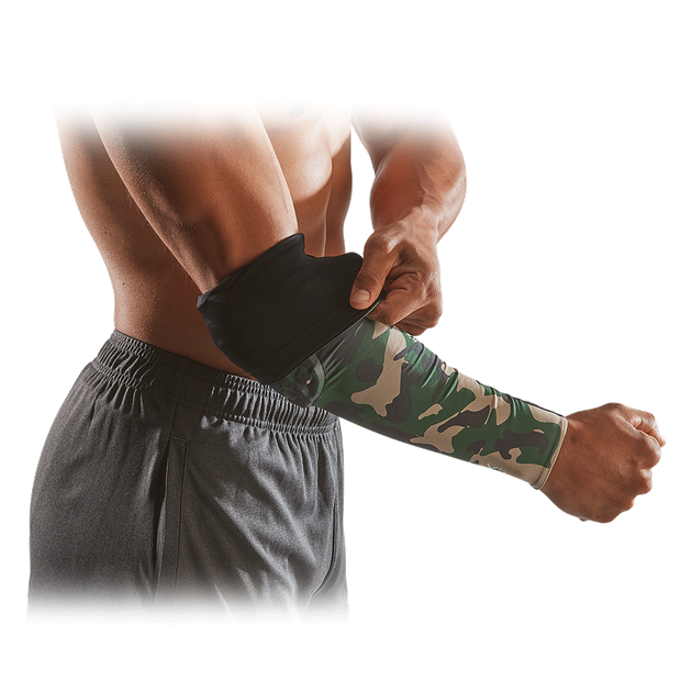 Компрессионный рукав с защитой (Двухсторонний) McDavid Hex Reversible Arm Sleeve(6500PR(Camo)) M Зеленый - Фото 2 Компрессионный рукав с защитой (Двухсторонний) McDavid Hex Reversible Arm Sleeve(6500PR(Camo)) M Зеленый - изображение 2