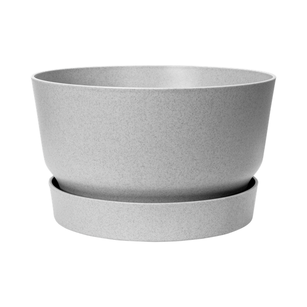 Горшок для цветов Elho Greenville Round круглый 13,3 л 30 x 27,8 см (345754) Светлый гранит - изображение 4