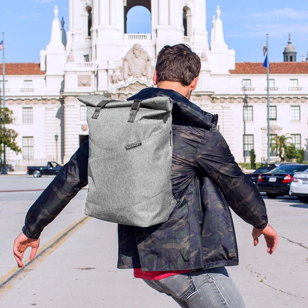 Рюкзак для ноутбука 15.6" BAGSMART сірий (BM0140006A008) - зображення 12