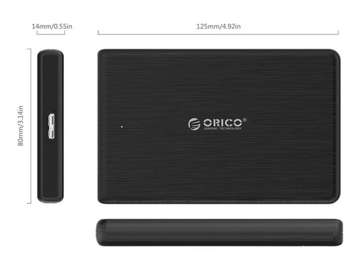 Зовнішній кишеню Orico 2189U3 для 2.5" HDD/SSD з USB 3.0 - зображення 2