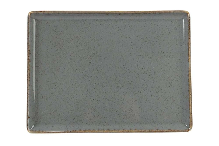 Тарілка Porland прямокутна Seasons Dark Gray 270х210 мм - Фото 1 Тарілка Porland прямокутна Seasons Dark Gray 270х210 мм - зображення 1