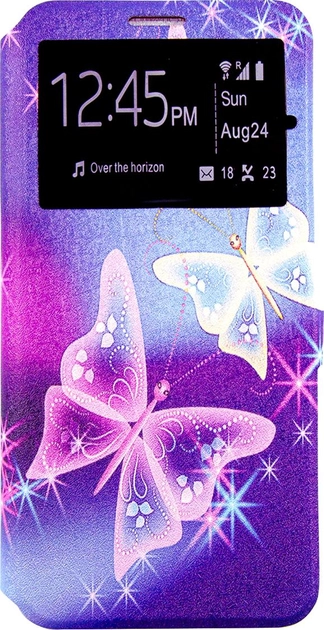 Акція на Чохол-книжка DENGOS для Samsung Galaxy A02 (A022) Рожевий метелик (DG-SL-BK-285) від Rozetka