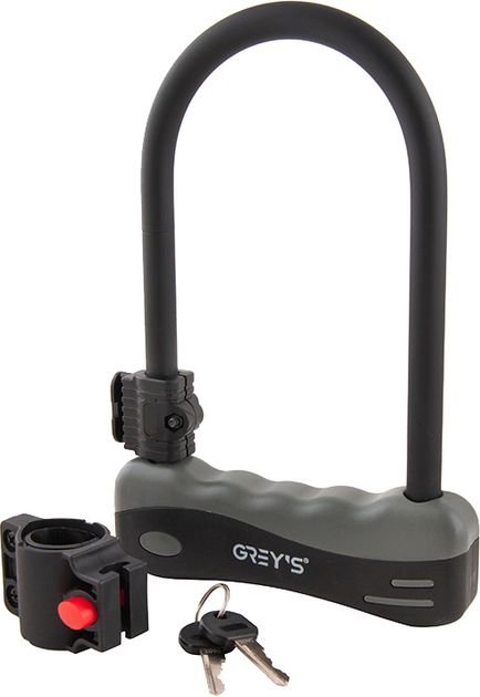 Замок Grey`s скоба U-lock с креплением 12 x 165 x 245 мм (GR33012) - изображение 2