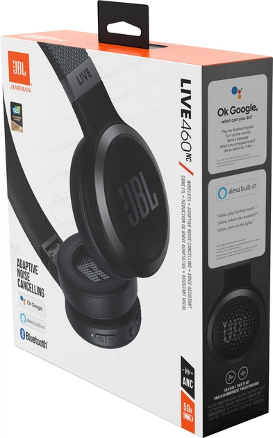 Наушники JBL LIVE 460 NC Black (JBLLIVE460NCBLK) купить в интернет
