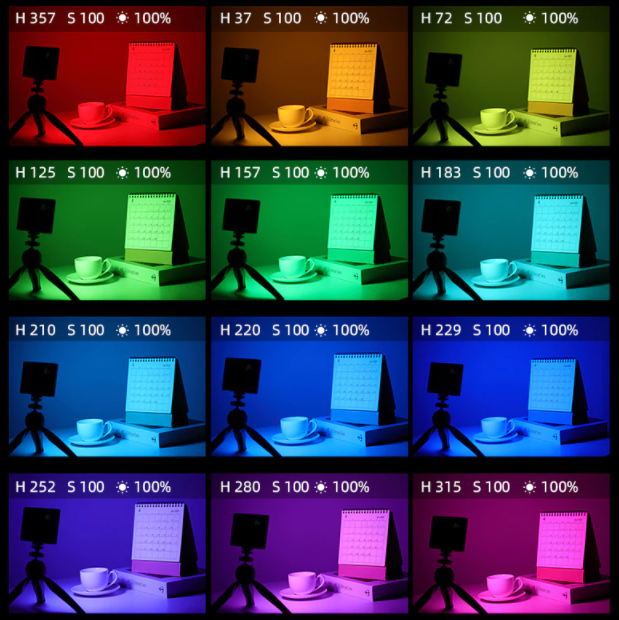 Накамерний LED освітлювач Soonpho P10 RGB з акумулятором 4000 mAh