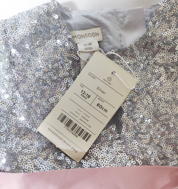 Monsoon silver hot sale sequin dress