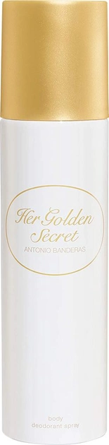Акція на Парфумований дезодорант для жінок Antonio Banderas Her Golden Secret з фруктово-цитрусовим ароматом 150 мл від Rozetka