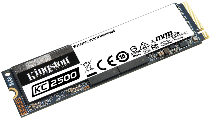 SSD диск Kingston KC2500 2TB NVMe M.2 2280 PCIe 3.0 x4 3D NAND TLC