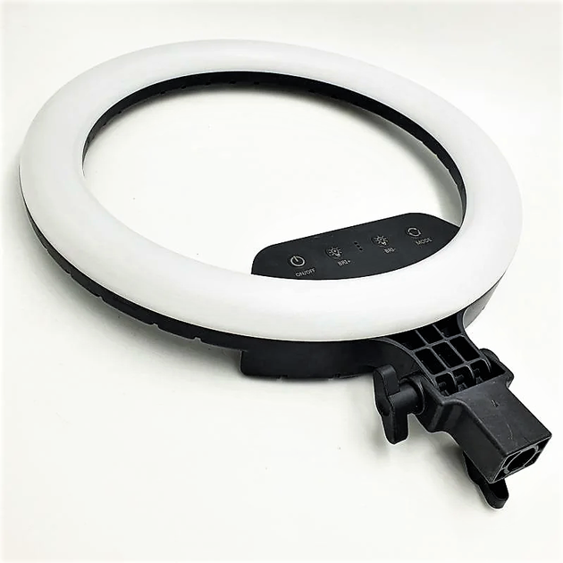 Кольцевая LED лампа селфи подсветка набор блогера Ring Light LS 360-39см 220V с 2 креплениями для телефона+пульт - изображение 9