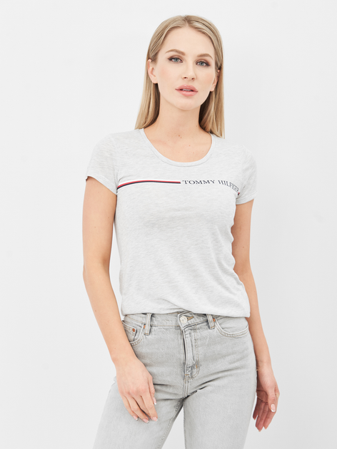 Акція на Футболка жіноча Tommy Hilfiger 10635.2 S (42) Сіра від Rozetka