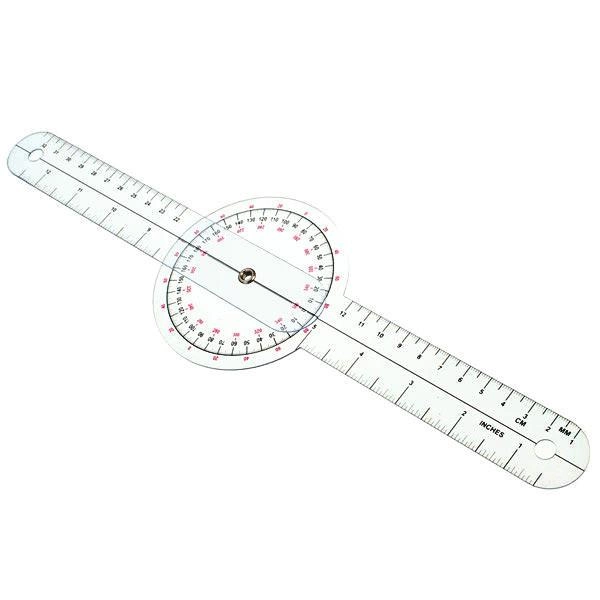 Гониометр линейка для измерения подвижности суставов 320 мм 360° - изображение 1
