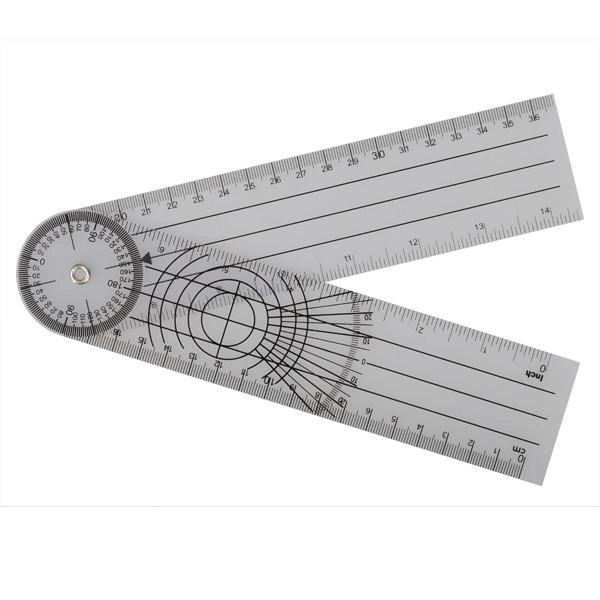 Гониометр линейка ETOPOO для измерения подвижности суставов 380 мм 360° - изображение 1